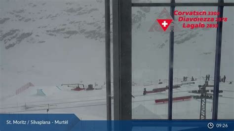 webcam corvatsch|Webcam Corvatsch, Corviglia / St. Moritz, 3303m